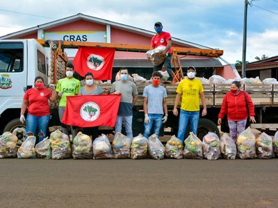 6 toneladas de alimentos foram produzidos e doados por acampados  em Rio Bonito do Iguaçu – PR