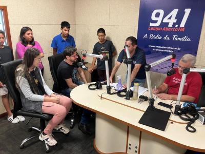 LS: Nesta quarta-feira, a Rádio Campo Aberto FM recebeu a 1ª Turma do Projeto "Jovens Comunicadores" 