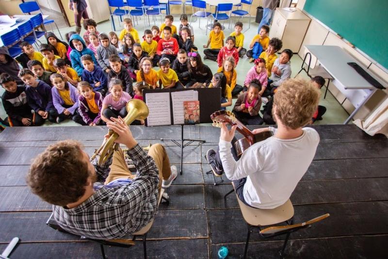 Laranjeiras do Sul recebe projeto musical que leva conhecimento de música erudita e concertos a escolas  municipais do Paraná