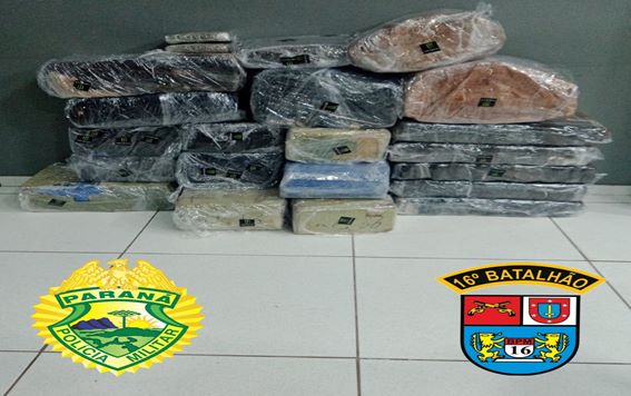 Laranjeiras: PM apreende quase 300kg de maconha no bairro Nosso Senhora Aparecida