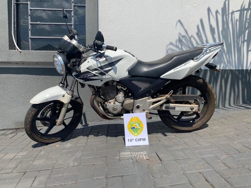 LS: PM recupera motocicleta furtada no Loteamento Alberti 