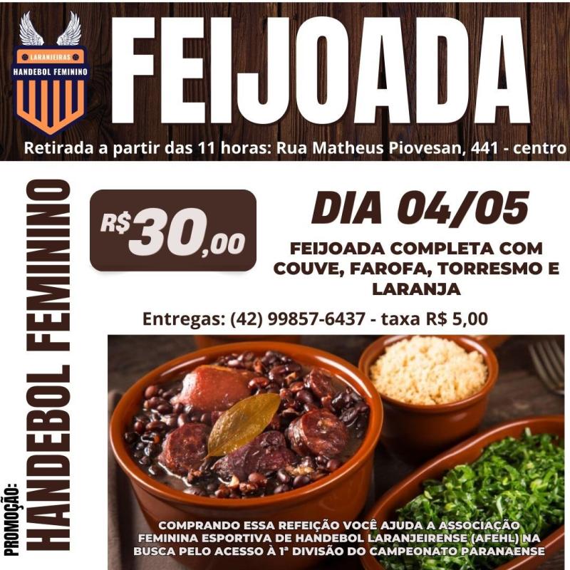 AFEHL promove Feijoada neste sábado