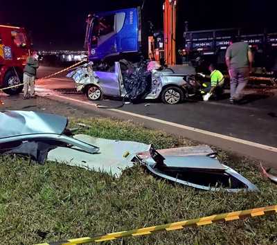Jovem de 26 anos morre em gravÃ­ssimo acidente na BR 277 