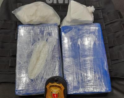 Laranjeiras: Traficante laranjeirense Ã© preso com quase 3kg de cocaÃ­na