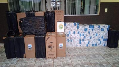 Rio Bonito: PM apreende grande quantidade de cigarros contrabandeados no Campo do Bugre