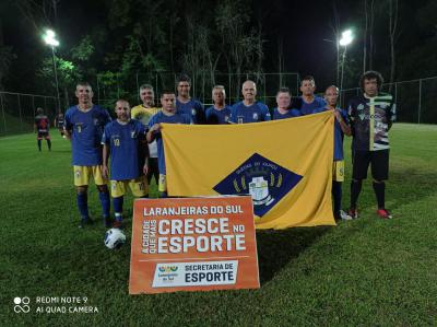 Laranjeiras do Sul estreia com vitória na Copa R10 270+ de Futebol Sete Veteranos