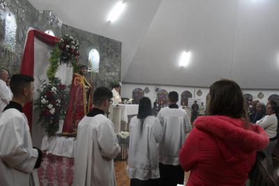 Dezenas de Fiéis participaram da Missa dos Romeiros em Campo Mendes