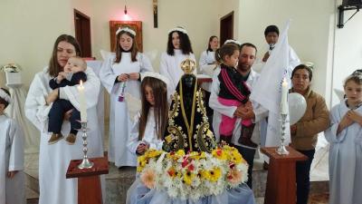 Em Rio Novo, na Missa Solene teve coroação da Imagem de N.Sra. Aparecida