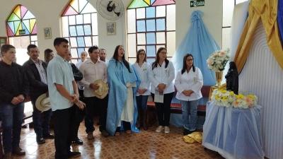 Em Rio Novo, na Missa Solene teve coroação da Imagem de N.Sra. Aparecida