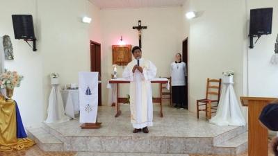 Em Rio Novo, na Missa Solene teve coroação da Imagem de N.Sra. Aparecida