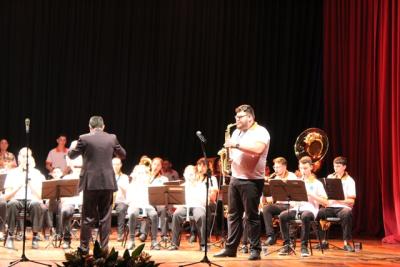 EspetÃ¡culo da Banda Municipal de Laranjeiras do Sul lota Cine Teatro