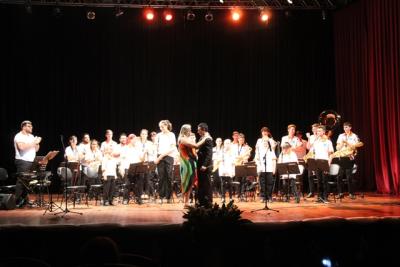 EspetÃ¡culo da Banda Municipal de Laranjeiras do Sul lota Cine Teatro