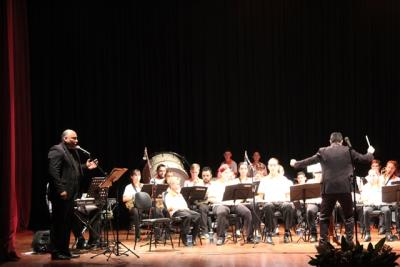 EspetÃ¡culo da Banda Municipal de Laranjeiras do Sul lota Cine Teatro
