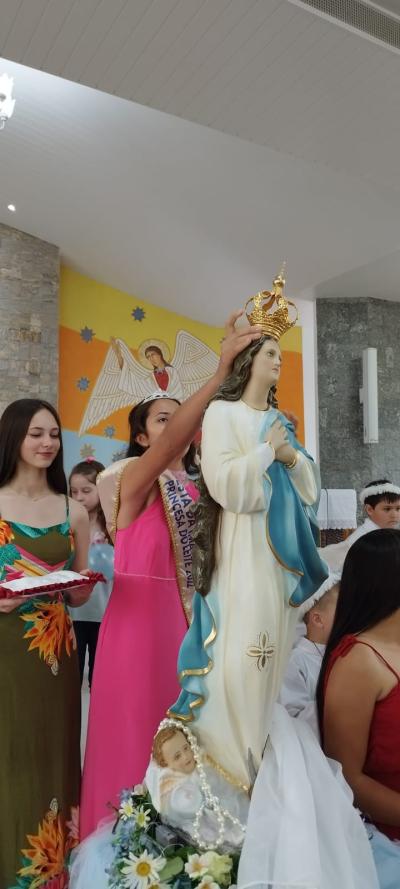 Missa Solene em louvor a Imaculada Conceição em Porto Barreiro teve coroação a Nossa Senhora