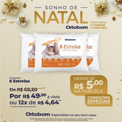 Continua a promoção Natal dos Sonhos Colchões Ortobom 