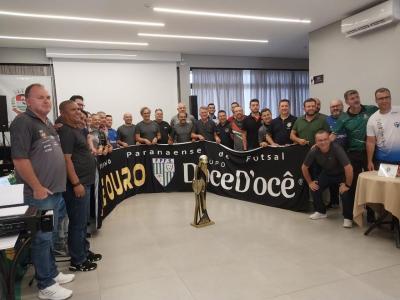 Realizado o Congresso Técnico do Campeonato Paranaense de Futsal Chave Ouro