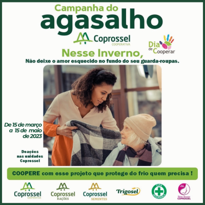 COPROSSEL já está recebendo doações para campanha do agasalho de 2023 