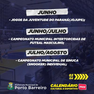 Calendário Esportivo 2023 de Porto Barreiro começa com o Municipal de Futebol Sete  