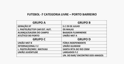 Municipal de Futebol Sete em Porto Barreiro começa neste sábado (8)