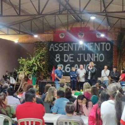 Mais de duas mil pessoas participaram da festa de 26 anos do Assentamento 8 de Junho