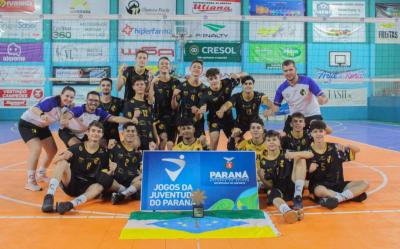 Laranjeiras do Sul é Campeão no Volei masculino nos Jojups Fase Regional 