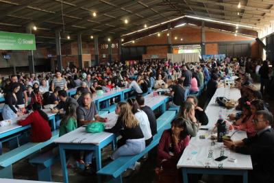 Almoço da Escola Padre Gerson foi sucesso em Laranjeiras do Sul (09/07)