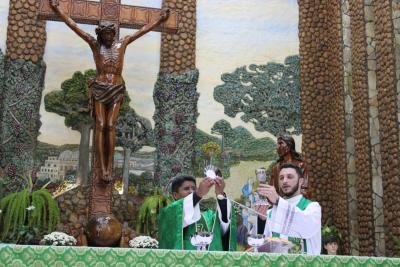 4º Dia da Novena da Padroeira Sant´Ana, teve a participação da Paróquia Imaculada Conceição do Porto Barreiro