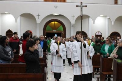 4º Dia da Novena da Padroeira Sant´Ana, teve a participação da Paróquia Imaculada Conceição do Porto Barreiro