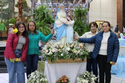 4º Dia da Novena da Padroeira Sant´Ana, teve a participação da Paróquia Imaculada Conceição do Porto Barreiro