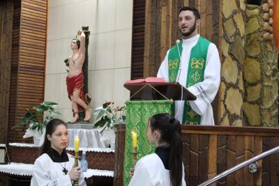 4º Dia da Novena da Padroeira Sant´Ana, teve a participação da Paróquia Imaculada Conceição do Porto Barreiro