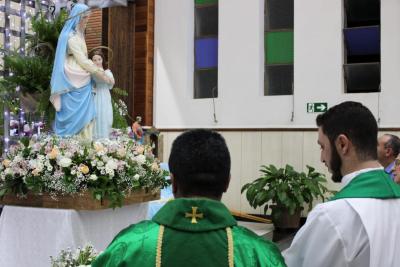 4º Dia da Novena da Padroeira Sant´Ana, teve a participação da Paróquia Imaculada Conceição do Porto Barreiro