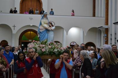 6º dia da Novena em louvor a Padroeira Sant´Ana teve a participação da Paróquia do Virmond