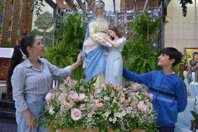 7º dia da Novena em Louvor a Padroeira Sant´Ana teve benção especial para os Carpinteiros e Marceneiros.