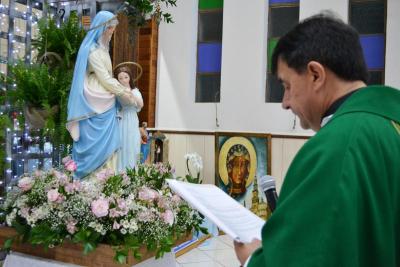 7º dia da Novena em Louvor a Padroeira Sant´Ana teve benção especial para os Carpinteiros e Marceneiros.