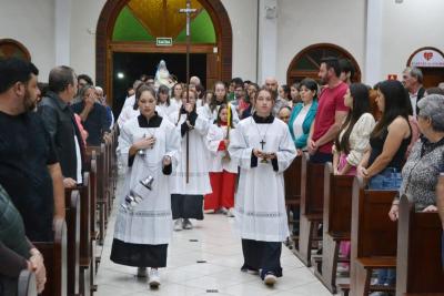 7º dia da Novena em Louvor a Padroeira Sant´Ana teve benção especial para os Carpinteiros e Marceneiros.