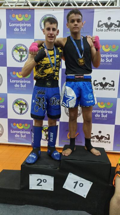 Laranjeiras do Sul conquista três primeiros lugares na Copa Paraná de Kickboxing. 