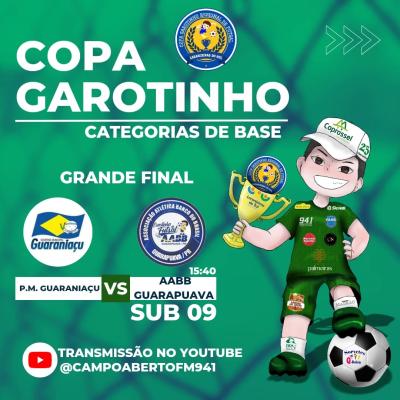 Neste sábado (19) tem as finais da Copa Garotinho de Futsal Categorias de Base