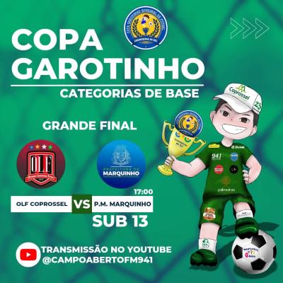 Neste sábado (19) tem as finais da Copa Garotinho de Futsal Categorias de Base