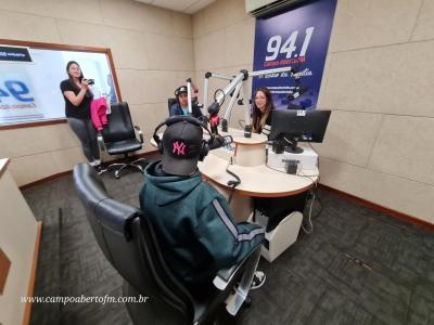 Equipe do Centro da Juventude visita a Campo Aberto FM