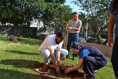 No Dia da Árvore Pastoral da Ecologia Integral realizou o plantio de mudas na Praça da Igreja Matriz Sant´Ana