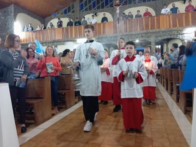 3ºDia da Novena de Nossa Senhora Aparecida em Laranjeiras do Sul foi marcada pela emoção