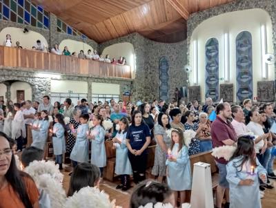 8º Dia da Novena de Aparecida em Laranjeiras do Sul teve benção para os professores e funcionários públicos