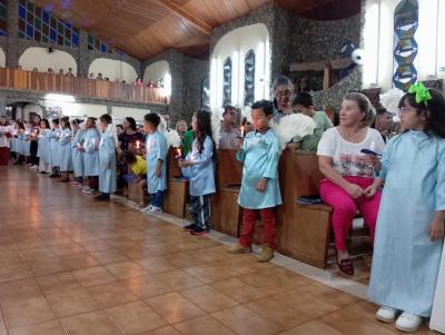 8º Dia da Novena de Aparecida em Laranjeiras do Sul teve benção para os professores e funcionários públicos