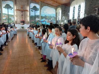 8º Dia da Novena de Aparecida em Laranjeiras do Sul teve benção para os professores e funcionários públicos