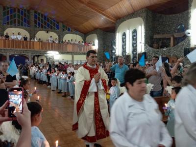 8º Dia da Novena de Aparecida em Laranjeiras do Sul teve benção para os professores e funcionários públicos