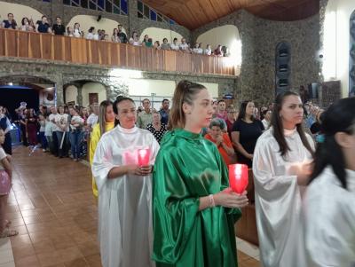 8º Dia da Novena de Aparecida em Laranjeiras do Sul teve benção para os professores e funcionários públicos