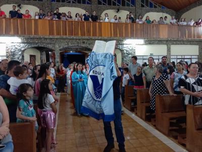 8º Dia da Novena de Aparecida em Laranjeiras do Sul teve benção para os professores e funcionários públicos