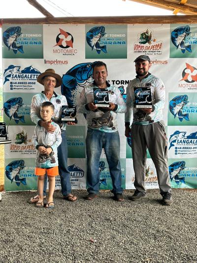 Os Biguá do Iguaçu são campeões da 2ª Pesca Esportiva em Porto Barreiro 