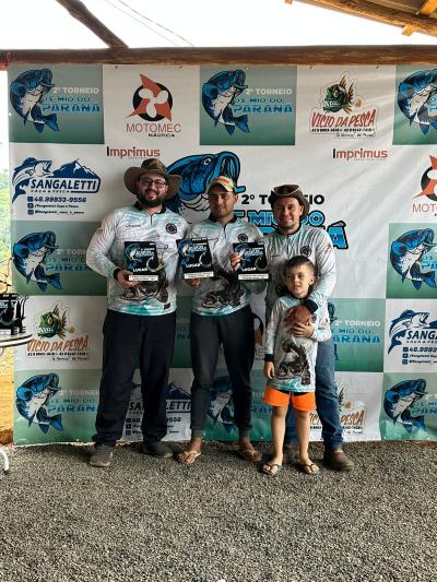 Os Biguá do Iguaçu são campeões da 2ª Pesca Esportiva em Porto Barreiro 