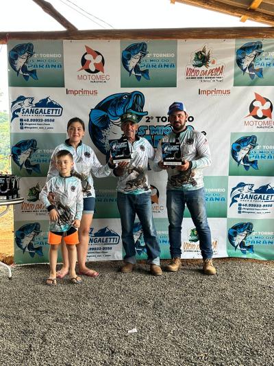 Os Biguá do Iguaçu são campeões da 2ª Pesca Esportiva em Porto Barreiro 